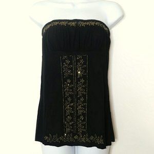 2/$24 Black Beaded Tube Top from Kiwi
